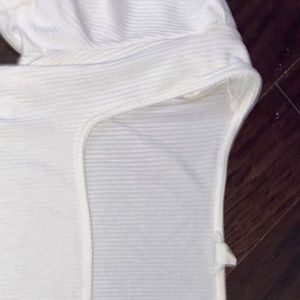 White garage top (never worn)